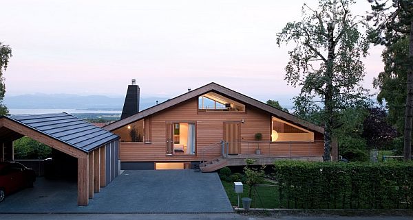 Thiết kế biệt thự xinh tươi màu xanh ở Thụy Sĩ. 3