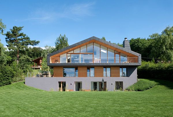 Thiết kế biệt thự xinh tươi màu xanh ở Thụy Sĩ. 4