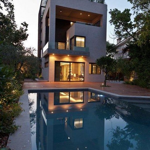 Thiết kế biệt thự có bể bơi ở Athens, Hy Lạp