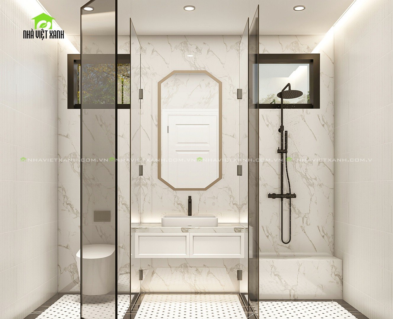 Thiết kế biệt thự tân cổ điển 7m
