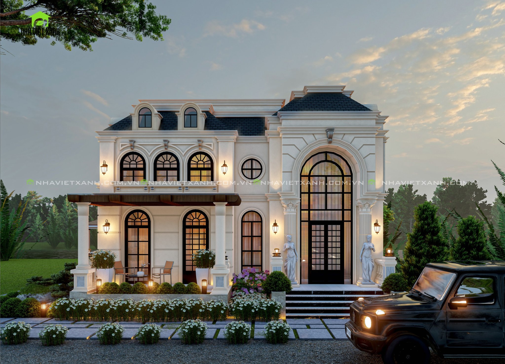 thiết kế biệt thự tân cổ điển