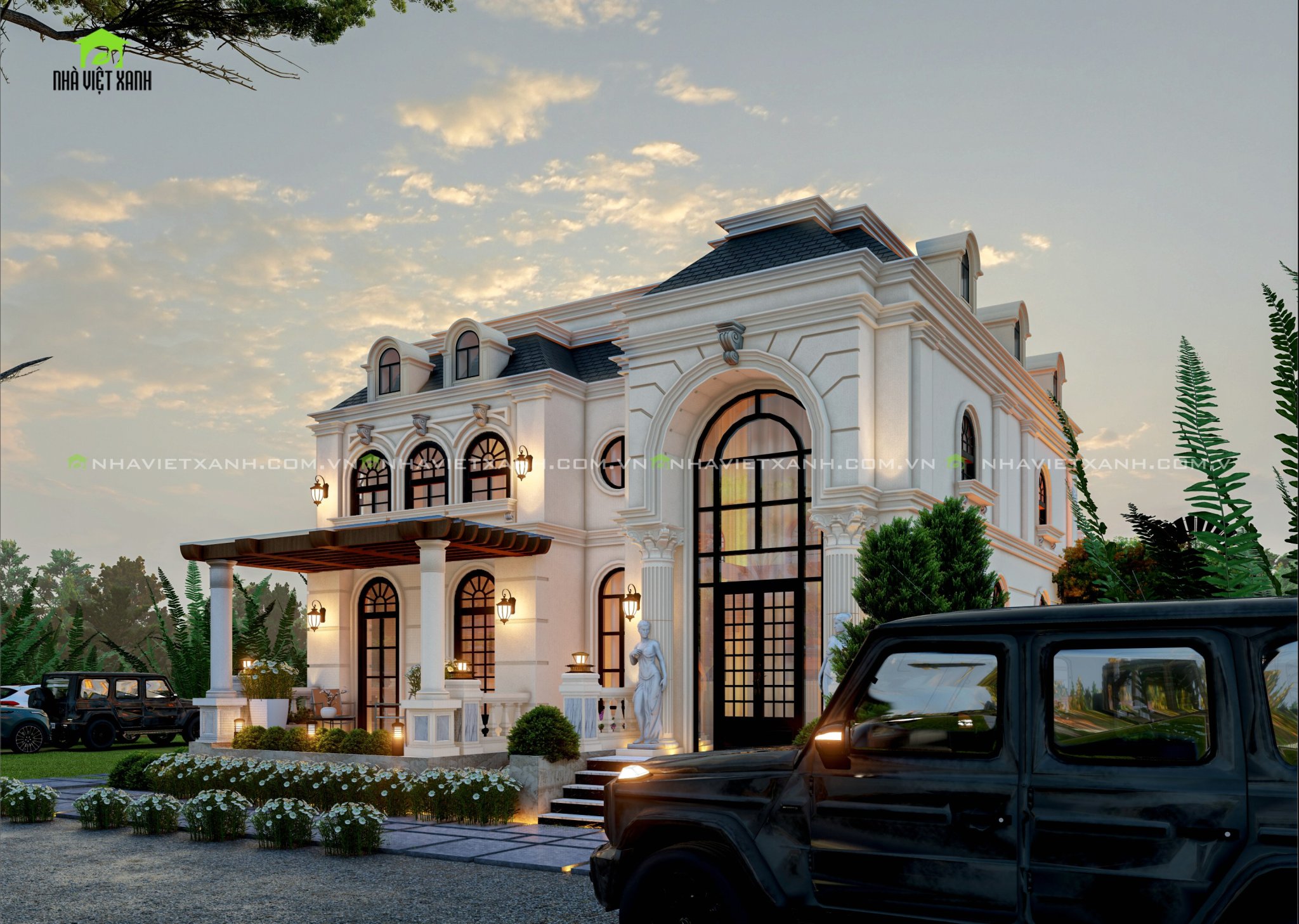 thiết kế biệt thự tân cổ điển