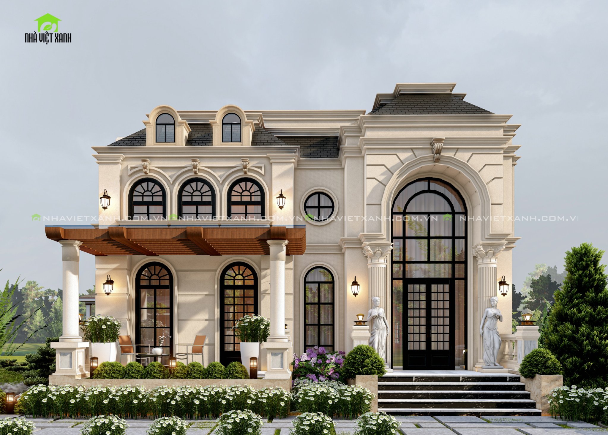 thiết kế biệt thự tân cổ điển