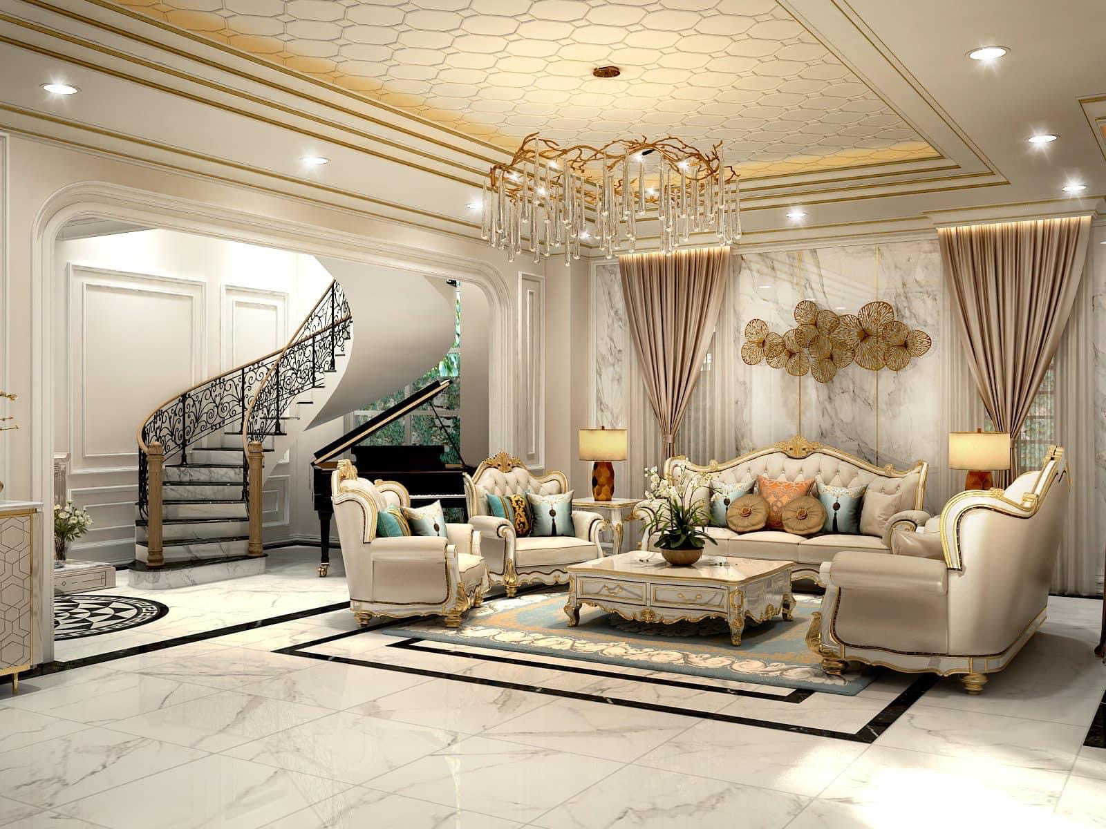  Thiết kế biệt thự tân cổ điển 13m 