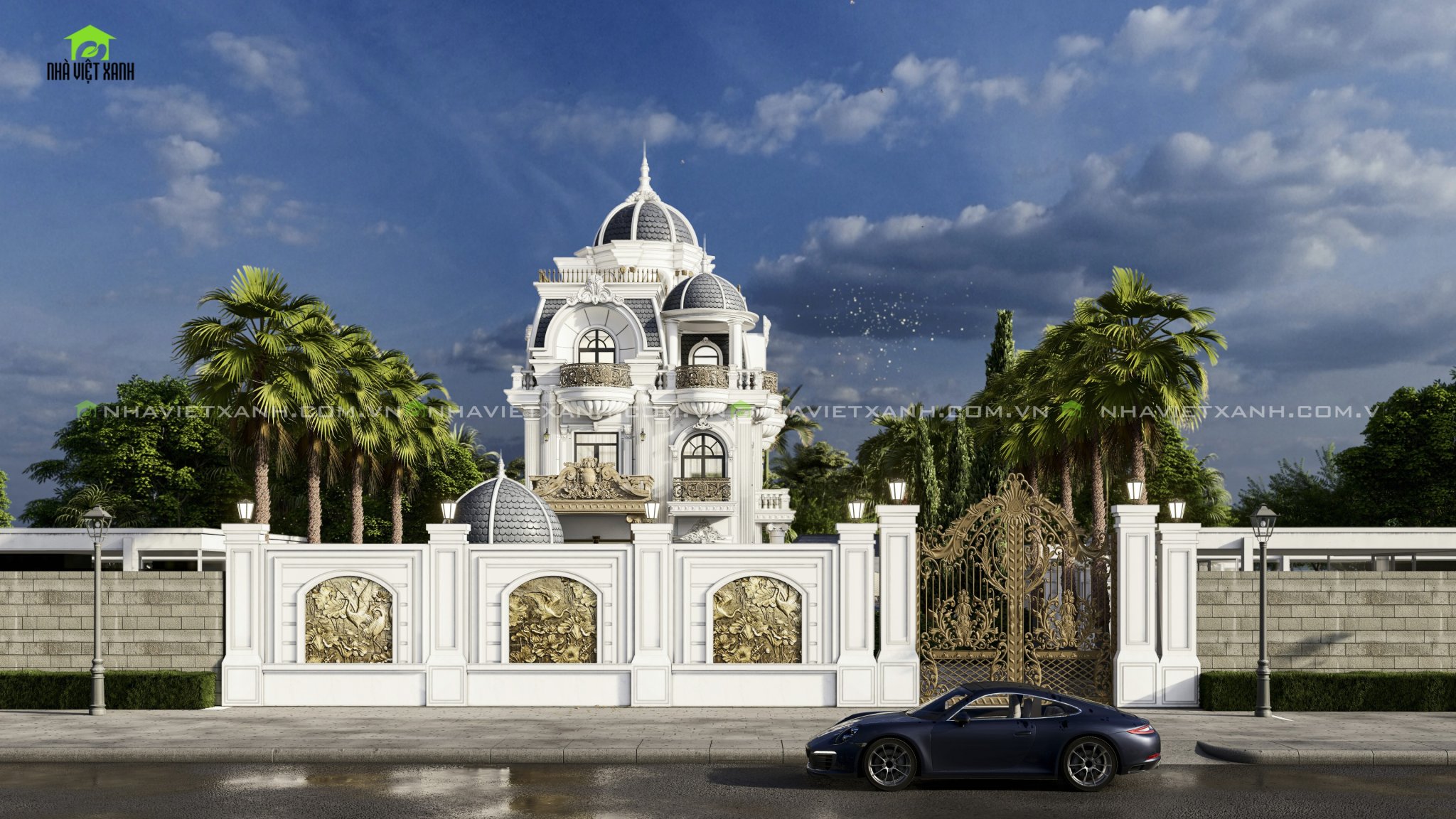 Thiết kế biệt thự tân cổ điể