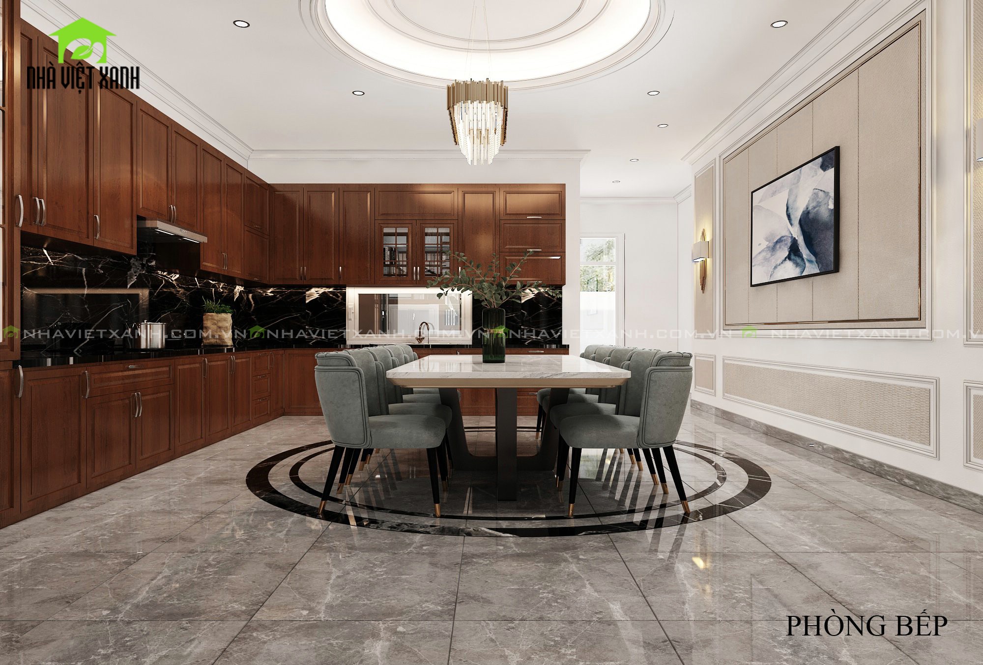 Thiết kế biệt thự tân cổ điển 9m