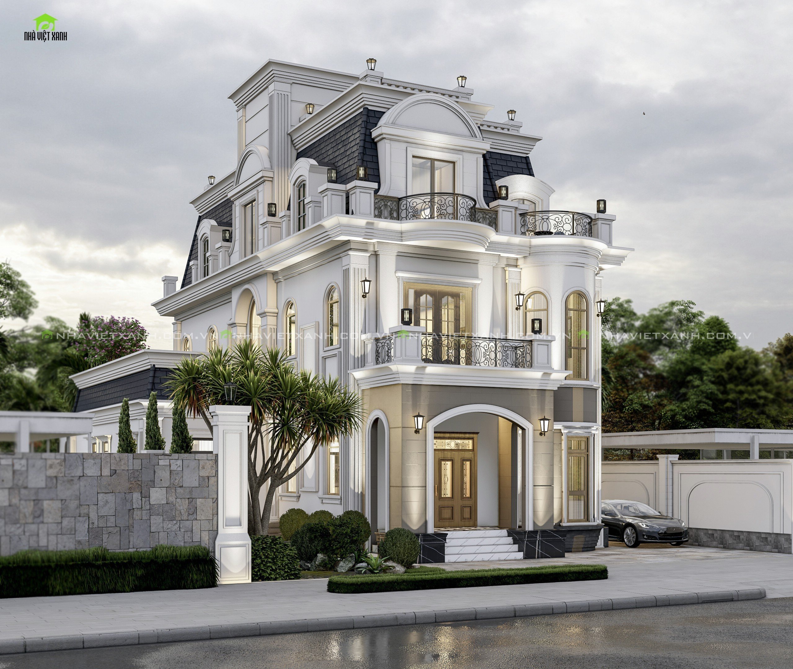 Thiết kế biệt thự tân cổ điển Bà Rịa - Vũng Tàu
