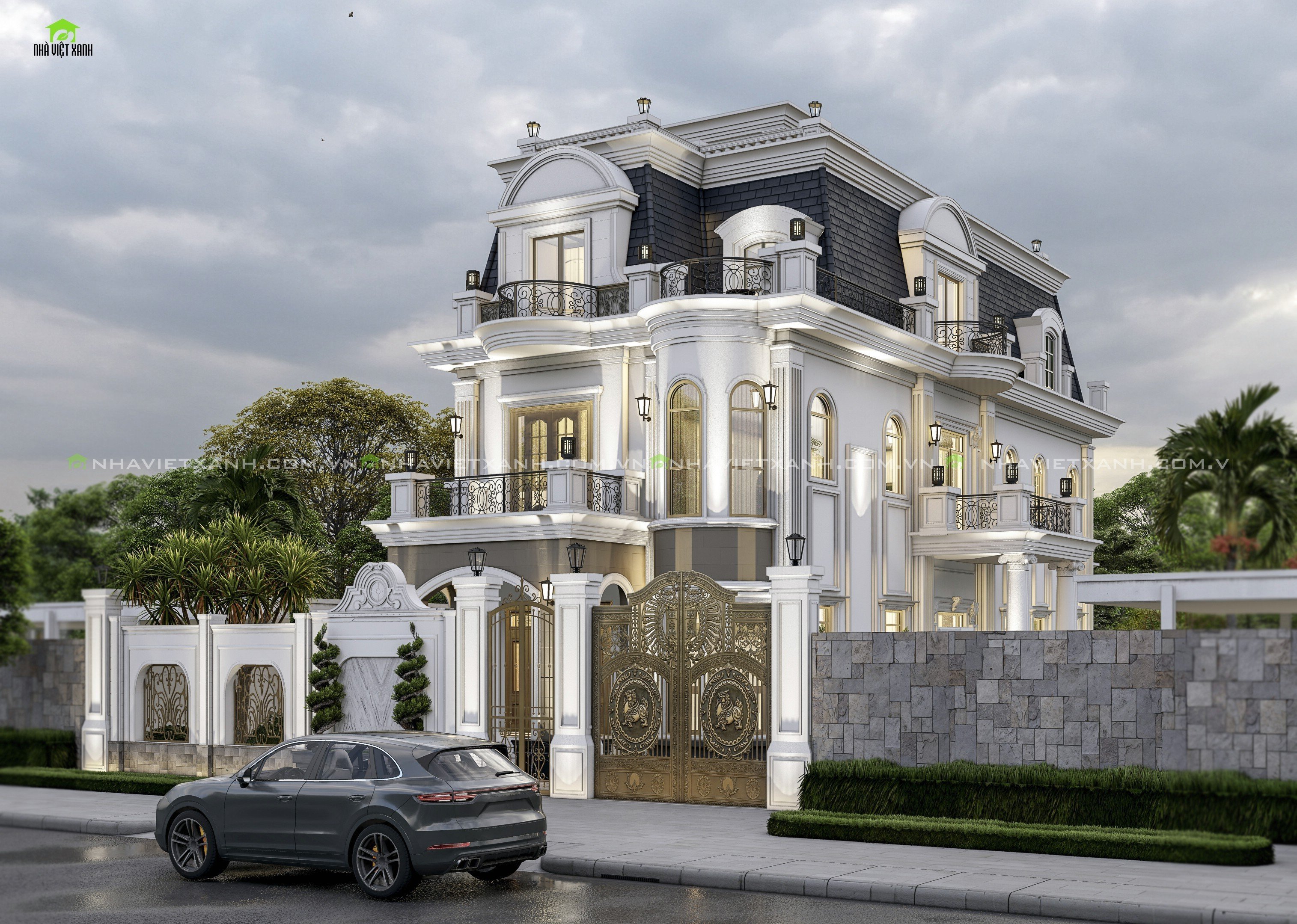 Thiết kế biệt thự tân cổ điển Bà Rịa - Vũng Tàu