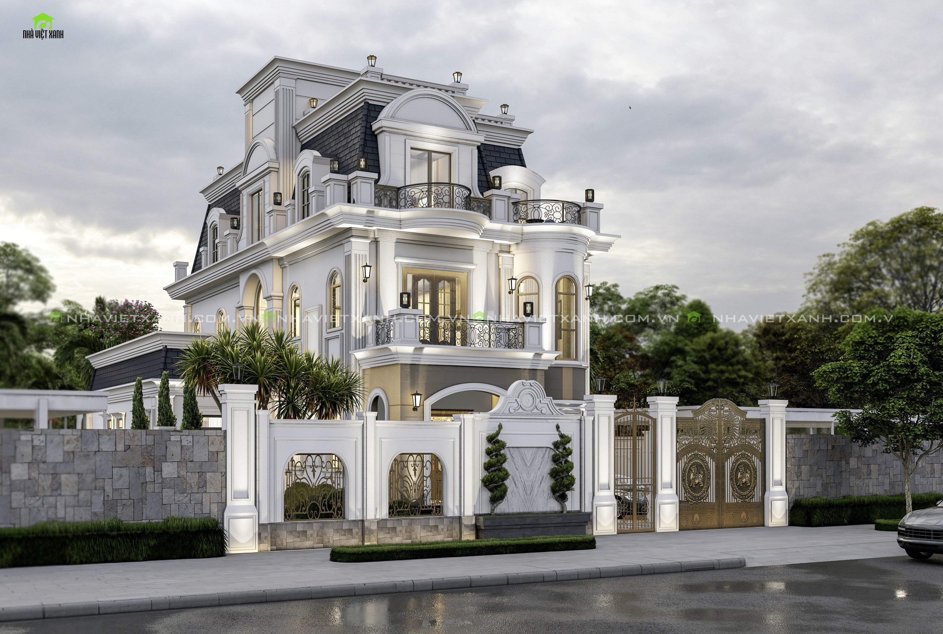Thiết kế biệt thự tân cổ điể