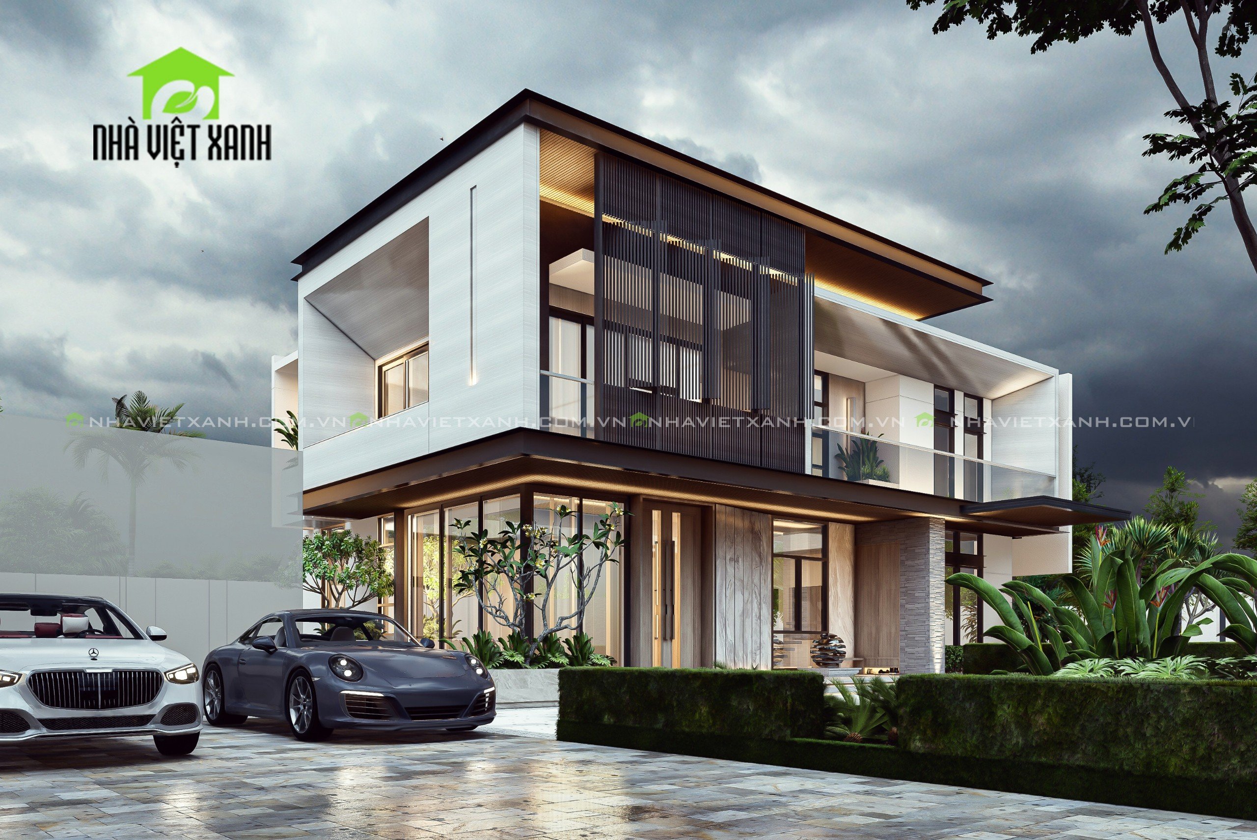 Thiết Kế Biệt Thự Hiện Đại 10m
