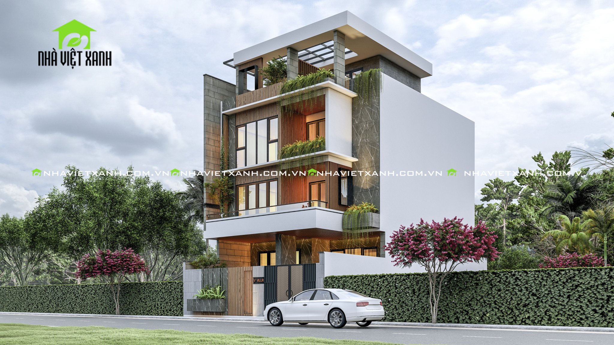 Thiết Kế Biệt Thự Hiện Đại 10m
