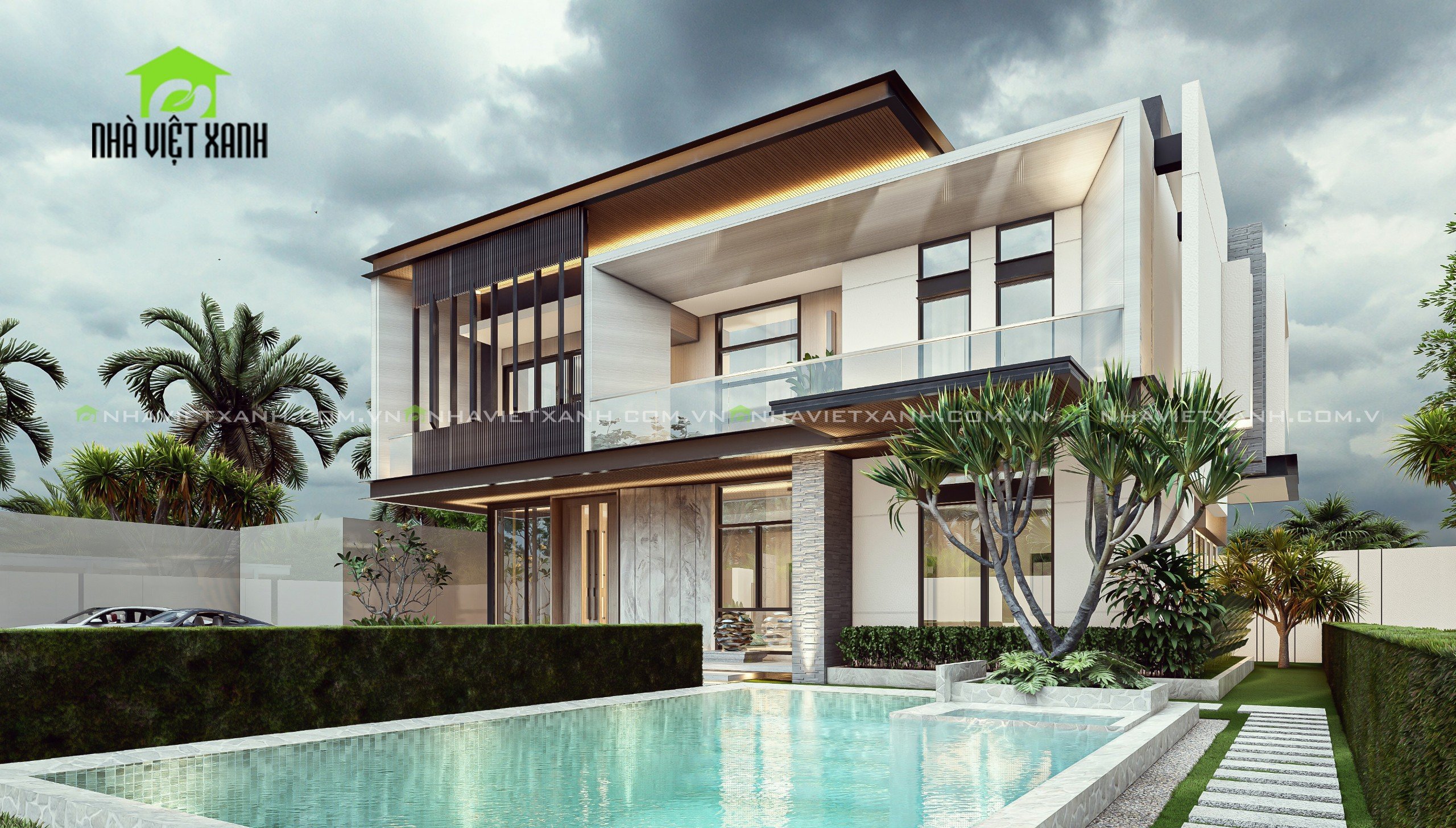 Thiết Kế Biệt Thự Hiện Đại 10m