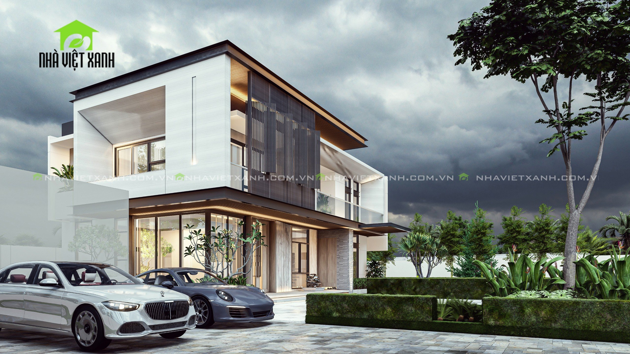 Thiết Kế Biệt Thự Hiện Đại 10m