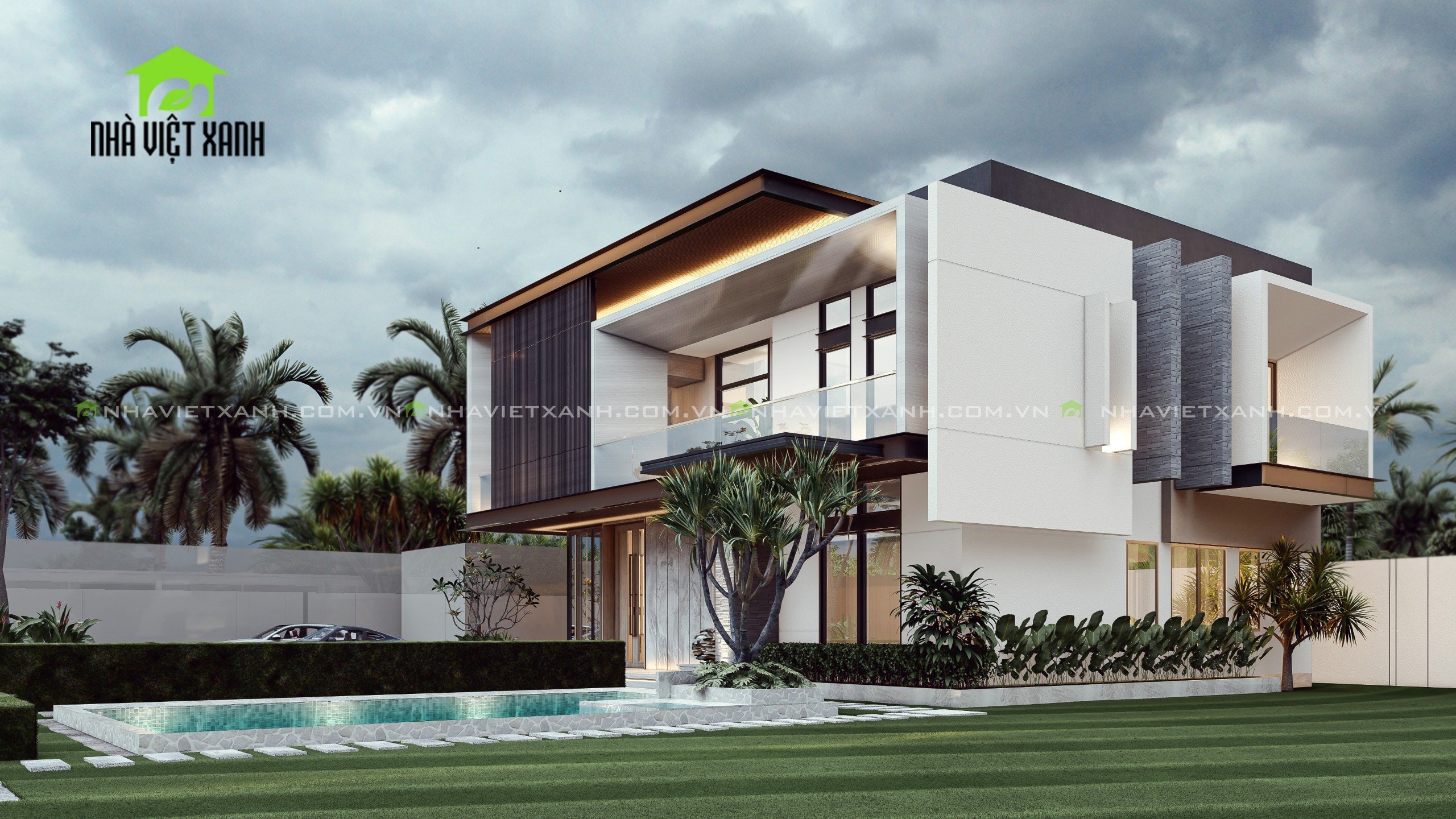 Thiết Kế Biệt Thự Hiện Đại 10m