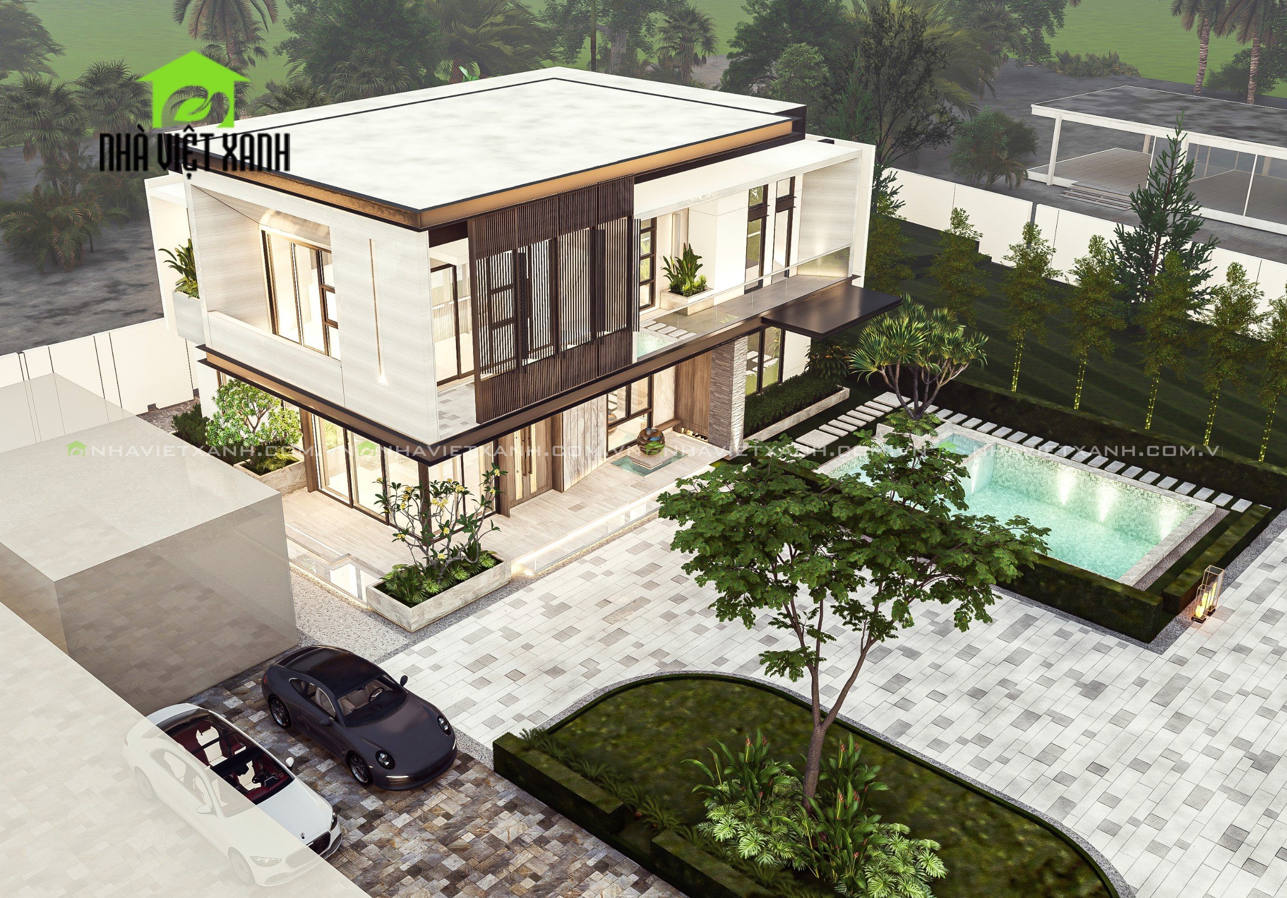 Thiết Kế Biệt Thự Hiện Đại 10m