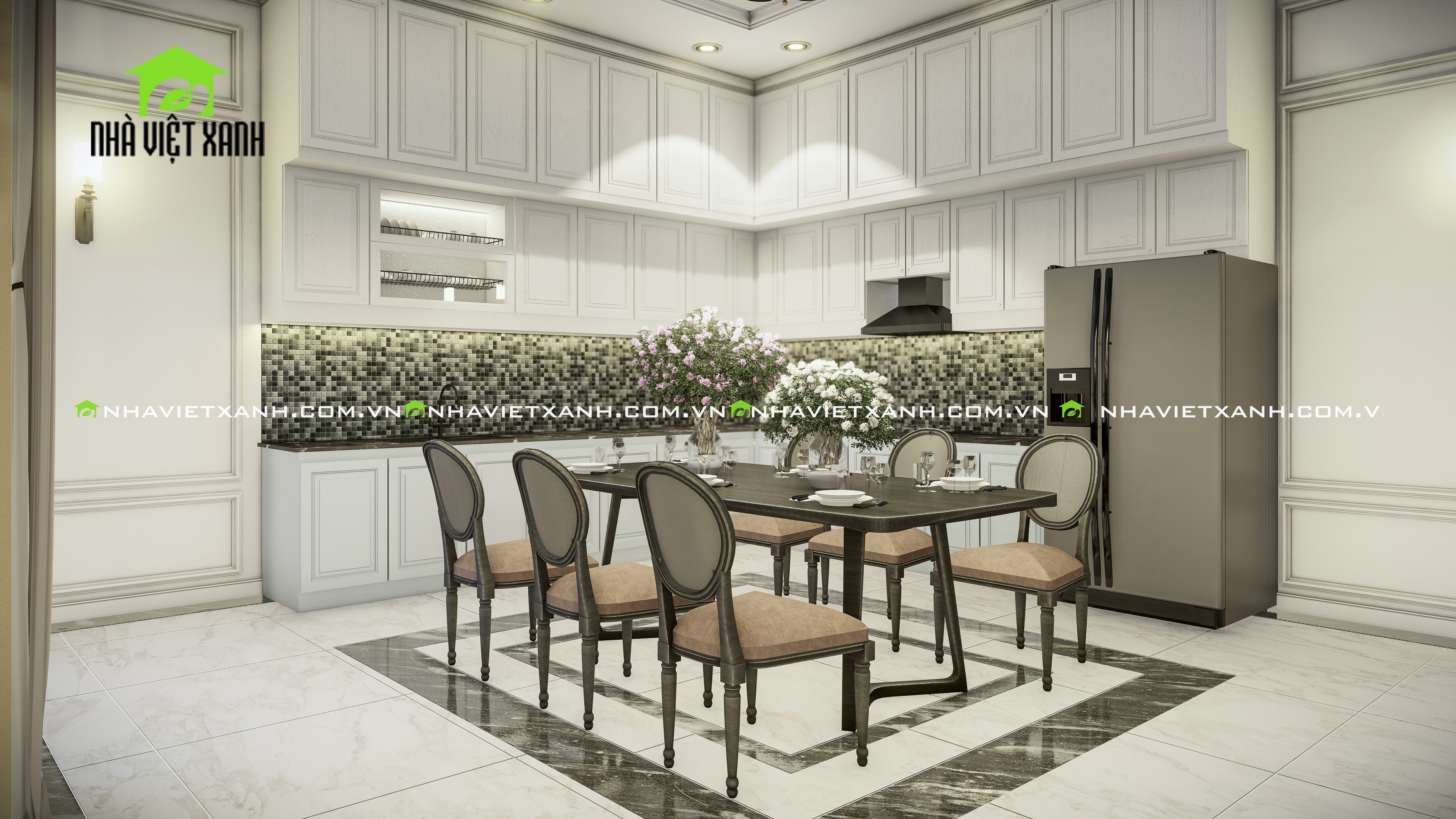 Thiết kế biệt thự tân cổ điển 12m