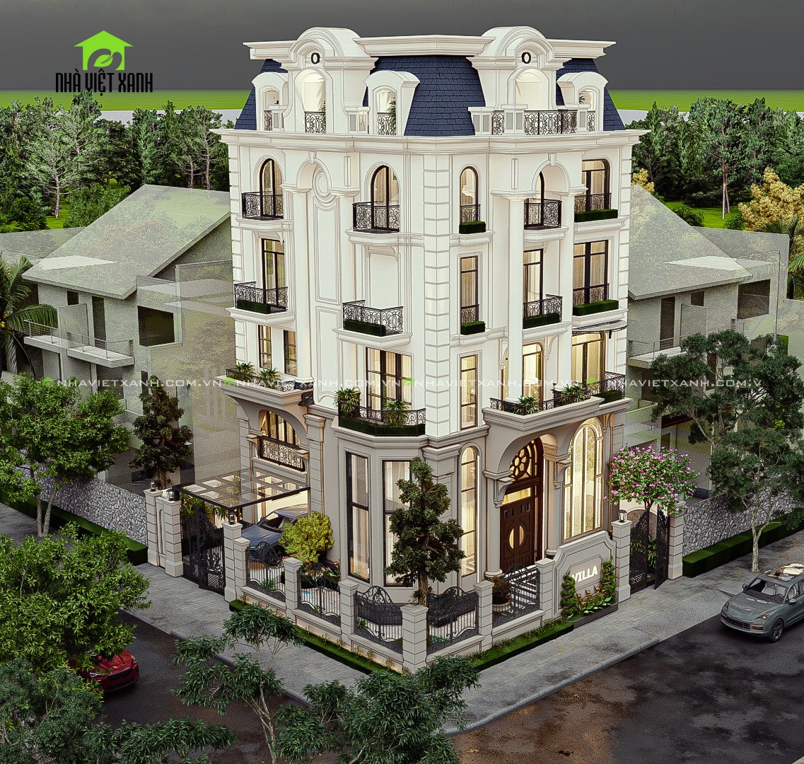Thiết Kế Biệt Thự Tân Cổ Điển 14m
