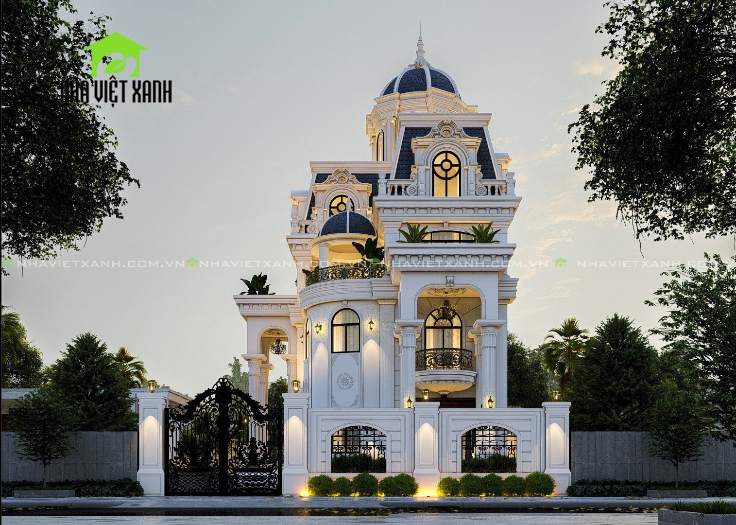 Thiết kế biệt thự tân cổ điể